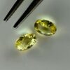 Pair of yellow sapphires, 0.43 ct - 4.2 x 2.9 mm