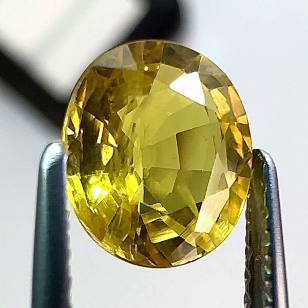 Genuine Yellow sapphire 1.68 ct- 7.7 x 6.6 mm - Faceted Gemstone