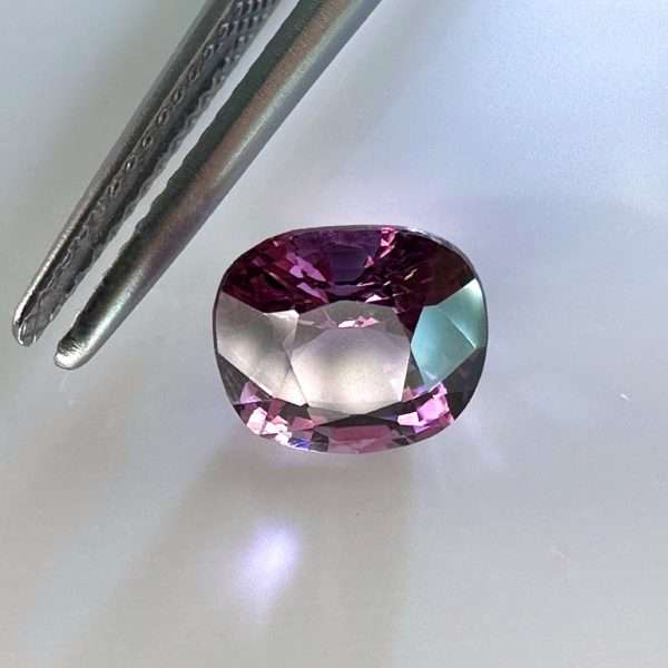Natural Spinel 2.14 ct – Vivid/Deep Pinkish-Purple – 7.71 × 7.13 × 5.21 mm - ALGT Certificate