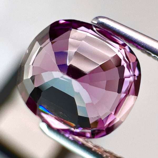 Natural Spinel 2.14 ct – Vivid/Deep Pinkish-Purple – 7.71 × 7.13 × 5.21 mm - ALGT Certificate