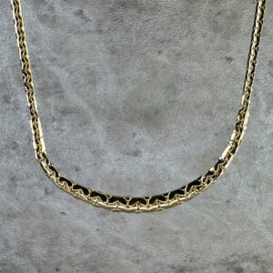 Bean Mesh Necklace in 18k Yellow Gold | Certified