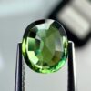 Natural green sapphire 0.89ct, with a beautiful shine and a deep color, ideal for a unique jewel or a precious collection.
