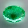 0.91ct natural emerald from Zambia with an elegant oval shape and a beautiful green hue.