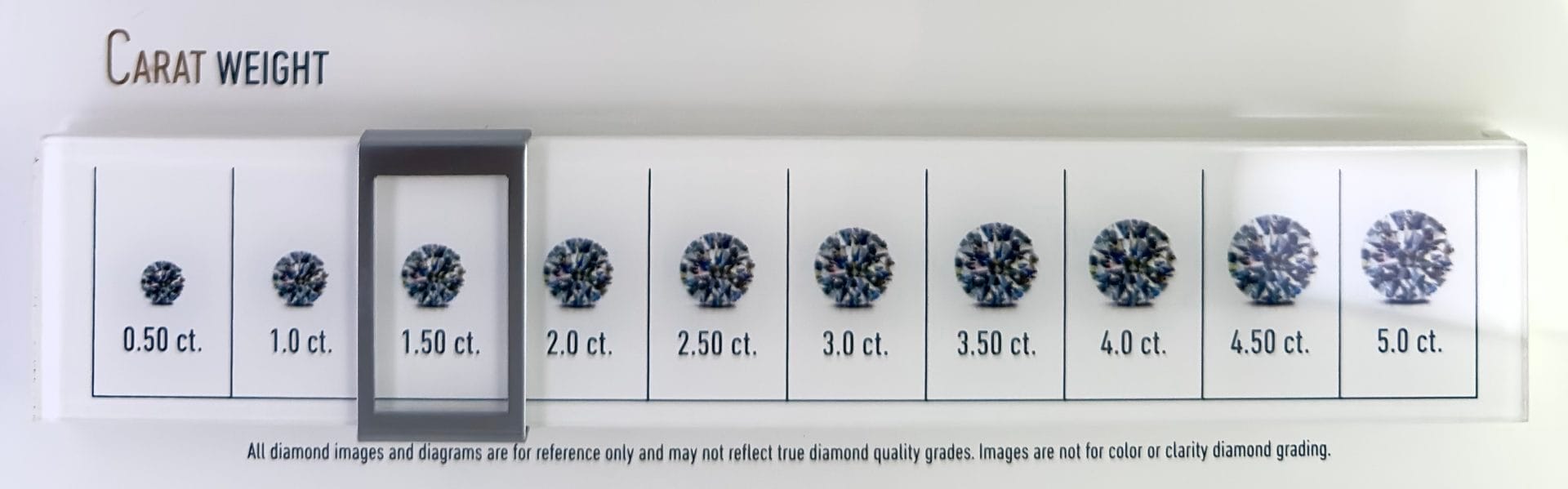 Diamond carat weight
